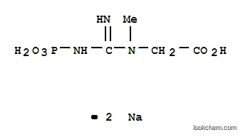 Molecular Structure of 922-32-7 (Glycine,N-[imino(phosphonoamino)methyl]-N-methyl-, sodium salt (1:2))