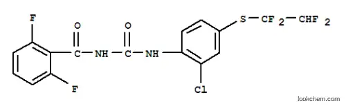 Molecular Structure of 100278-98-6 (N-({2-chloro-4-[(1,1,2,2-tetrafluoroethyl)sulfanyl]phenyl}carbamoyl)-2,6-difluorobenzamide)