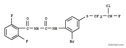 Molecular Structure of 100279-97-8 (N-({2-bromo-4-[(2-chloro-1,1,2-trifluoroethyl)sulfanyl]phenyl}carbamoyl)-2,6-difluorobenzamide)