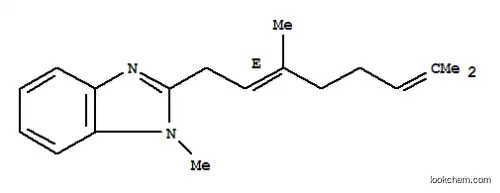 Molecular Structure of 100695-63-4 (2-[(2E)-3,7-dimethylocta-2,6-dien-1-yl]-1-methyl-1H-benzimidazole)
