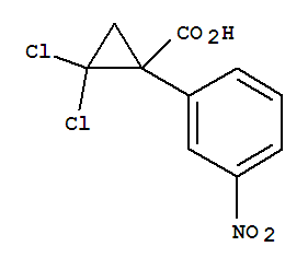 Cyclopropanecarboxylic acid,2,2-dichloro-1-(3-nitrophenyl)-, (-)-