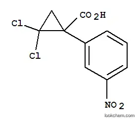 Molecular Structure of 101492-43-7 (2,2-dichloro-1-(3-nitrophenyl)cyclopropanecarboxylic acid)