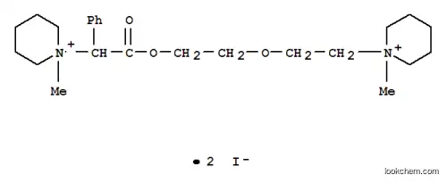 Molecular Structure of 102207-21-6 (Piperidinium,1-methyl-1-[2-[2-[2-(1-methylpiperidinio)ethoxy]ethoxy]-2-oxo-1-phenylethyl]-,diiodide (9CI))