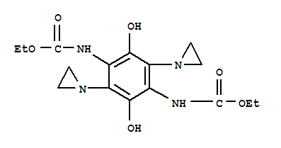 Carbamic acid,[2,5-bis(1-aziridinyl)-3,6-dihydroxy-1,4-phenylene]bis-,diethyl ester (9CI)