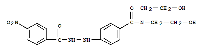 Benzoicacid, 4-nitro-, 2-[4-[[bis(2-hydroxyethyl)amino]carbonyl]phenyl]hydrazide