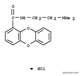 Molecular Structure of 112022-24-9 (Dibenzo[b,e][1,4]dioxin-1-carboxamide,N-[2-(dimethylamino)ethyl]-, hydrochloride (1:1))