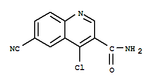 3-Quinolinecarboxamide,4-chloro-6-cyano-