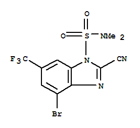 1H-Benzimidazole-1-sulfonamide,4-bromo-2-cyano-N,N-dimethyl-6-(trifluoromethyl)-