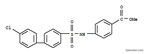 Molecular Structure of 1182284-29-2 (Methyl 4-(4'-chloro-4-biphenylylsulfonylaMino)benzoate, 96%)