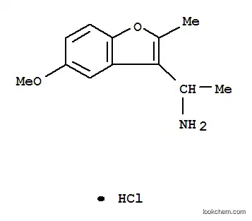 Molecular Structure of 1182284-36-1 (3-Benzofuranmethanamine,5-methoxy-a,2-dimethyl-, hydrochloride (1:1))