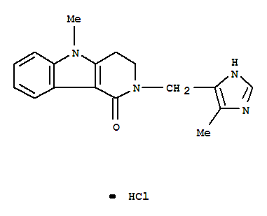 1H-Pyrido[4,3-b]indol-1-one,2,3,4,5-tetrahydro-5-methyl-2-[(4-methyl-1H-imidazol-5-yl)methyl]-,hydrochloride (1:1)