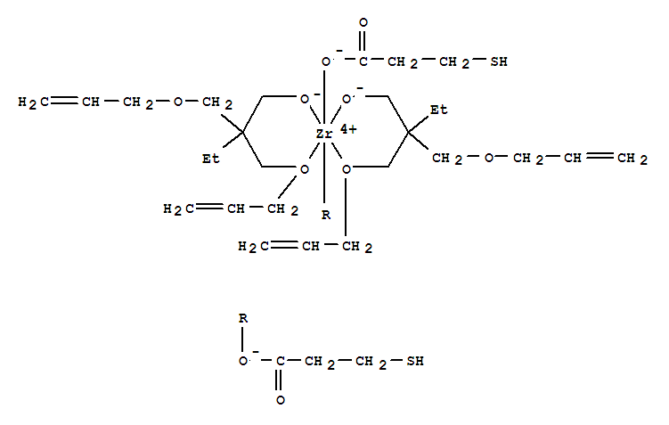 Zirconium,bis(3-mercaptopropanoato-kO)bis[2-[(2-propen-1-yloxy-kO)methyl]-2-[(2-propen-1-yloxy)methyl]-1-butanolato-kO]-