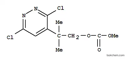Molecular Structure of 124420-32-2 (2-(3,6-dichloropyridazin-4-yl)-2-methylpropyl methyl carbonate)