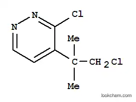 Molecular Structure of 124420-42-4 (3-chloro-4-(1-chloro-2-methylpropan-2-yl)pyridazine)