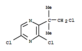 Pyrazine, 3,5-dichloro-2-(2-chloro-1,1-dimethylethyl)-
