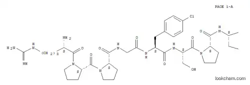 Molecular Structure of 125229-63-2 ((P-CHLORO-PHE5,8)-BRADYKININ)
