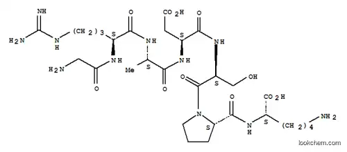Molecular Structure of 125455-58-5 (GLY-ARG-ALA-ASP-SER-PRO-LYS)
