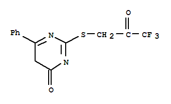 4(5H)-Pyrimidinone,6-phenyl-2-[(3,3,3-trifluoro-2-oxopropyl)thio]-