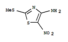 2-(methylthio)-5-nitro-4-Thiazolamine