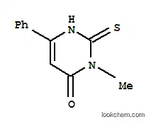 Molecular Structure of 128344-06-9 (4(1H)-Pyrimidinone,2,3-dihydro-3-methyl-6-phenyl-2-thioxo-)