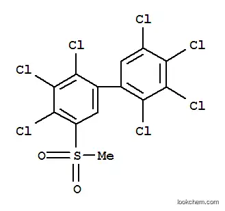 Molecular Structure of 128742-34-7 (1,1'-Biphenyl,2,2',3,3',4,4',5-heptachloro-5'-(methylsulfonyl)-)
