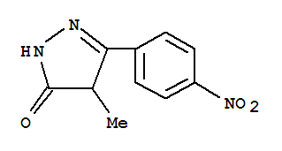 3H-Pyrazol-3-one,2,4-dihydro-4-methyl-5-(4-nitrophenyl)- cas  13051-11-1