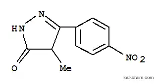 Molecular Structure of 13051-11-1 (4-methyl-5-(4-nitrophenyl)-2,4-dihydro-3H-pyrazol-3-one)