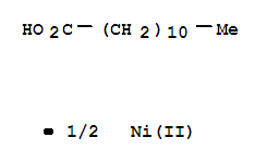 Molecular Structure of 13282-11-6 (Dodecanoic acid, nickel(2+) salt (2:1))