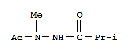 Molecular Structure of 13369-66-9 (Propanoic acid, 2-methyl-, 2-acetyl-2-methylhydrazide)