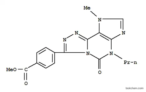 Molecular Structure of 135445-93-1 (methyl 4-(9-methyl-5-oxo-6-propyl-6,9-dihydro-5H-[1,2,4]triazolo[3,4-i]purin-3-yl)benzoate)
