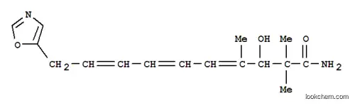 Molecular Structure of 135968-71-7 (4,6,8-Decatrienamide,3-hydroxy-2,2,4-trimethyl-10-(5-oxazolyl)- (9CI))