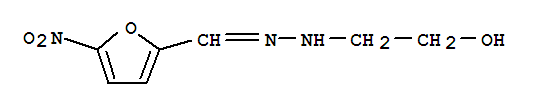 2-Furancarboxaldehyde,5-nitro-, 2-(2-hydroxyethyl)hydrazone cas  13641-86-6