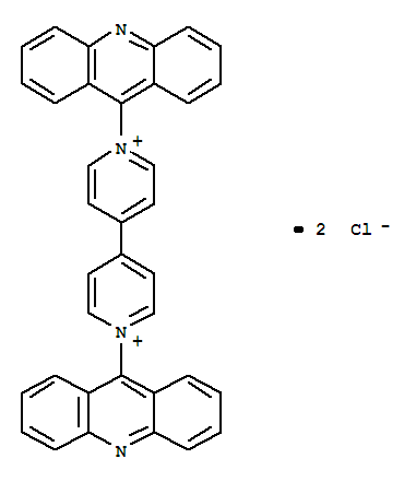 Molecular Structure of 141889-88-5 (4,4'-Bipyridinium,1,1'-di-9-acridinyl-, chloride (1:2))