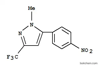 Molecular Structure of 142623-20-9 (1H-Pyrazole,1-methyl-5-(4-nitrophenyl)-3-(trifluoromethyl)-)