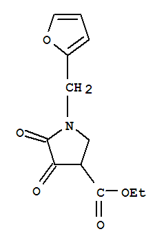 3-Pyrrolidinecarboxylicacid, 1-(2-furanylmethyl)-4,5-dioxo-, ethyl ester