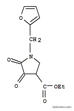 Molecular Structure of 142774-43-4 (ETHYL 1-(2-FURYLMETHYL)-4,5-DIOXOPYRROLIDINE-3-CARBOXYLATE)