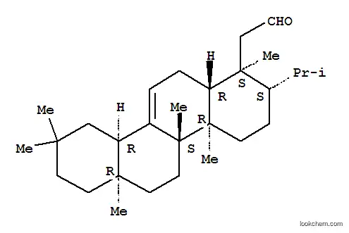 Molecular Structure of 142878-17-9 (1-Chryseneacetaldehyde,1,2,3,4,4a,4b,5,6,6a,7,8,9,10,10a,12,12a-hexadecahydro-1,4a,4b,6a,9,9-hexamethyl-2-(1-methylethyl)-,(1S,2S,4aR,4bS,6aR,10aR,12aR)-)