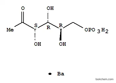 Molecular Structure of 14288-73-4 (d-Fructose, 1-deoxy-, 6-(dihydrogen phosphate), barium salt (1:1))