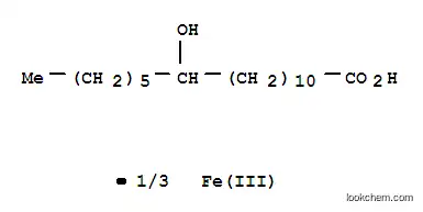 Molecular Structure of 145401-57-6 (12-Hydroxystearic acid ferric salt)