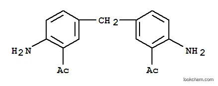 Molecular Structure of 147974-61-6 (1-[5-[(3-acetyl-4-amino-phenyl)methyl]-2-amino-phenyl]ethanone)