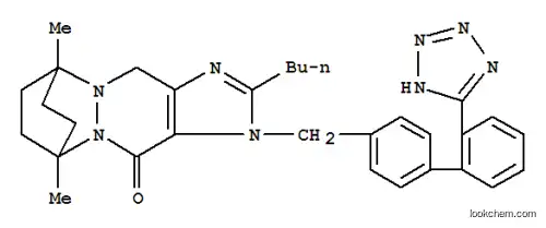 Molecular Structure of 152134-03-7 (6,9-Ethano-4H-imidazo[4,5-d]pyridazino[1,2-a]pyridazin-4-one,2-butyl-3,6,7,8,9,11-hexahydro-6,9-dimethyl-3-[[2'-(2H-tetrazol-5-yl)[1,1'-biphenyl]-4-yl]methyl]-)