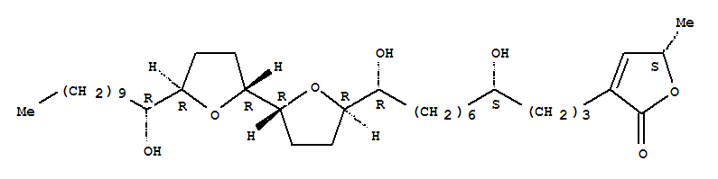 2(5H)-Furanone,3-[(4S,11R)-4,11-dihydroxy-11-[(2R,2'R,5R,5'R)-octahydro-5'-[(1R)-1-hydroxyundecyl][2,2'-bifuran]-5-yl]undecyl]-5-methyl-,(5S)-