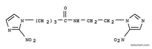 Molecular Structure of 154094-95-8 (N-[2-nitro-3-[2-(5-nitroimidazol-1-yl)ethyl]-2H-imidazol-1-yl]butanami de)