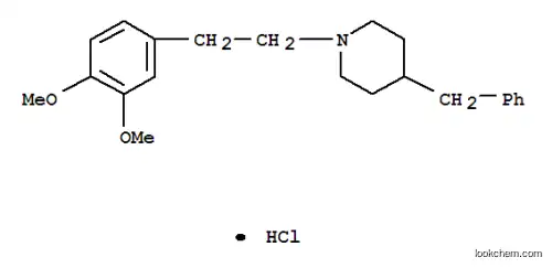 Molecular Structure of 15565-25-0 (4-benzyl-1-[2-(3,4-dimethoxyphenyl)ethyl]piperidine hydrochloride (1:1))