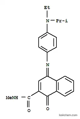 Molecular Structure of 161358-44-7 (4-[[4-[ethyl(1-methylethyl)amino]phenyl]imino]-1,4-dihydro-N-methyl-1-oxo-2-Naphthalenecarboxamide)