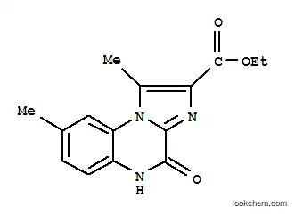 Molecular Structure of 164329-39-9 (2-(2-ethoxyacetyl)-1,8-dimethylimidazo[1,2-a]quinoxalin-4(5H)-one)