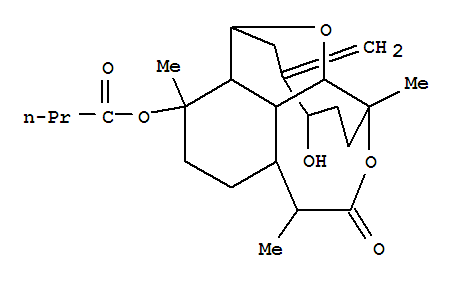 Butanoic acid,(2S,2aR,3R,5aR,6R,9S,9aS,9bS,12R)-decahydro-12-hydroxy-3,6,9-trimethyl-13-methylene-7-oxo-2,9-pentano-2H-furo[2,3,4-ef][3]benzoxepin-3-ylester