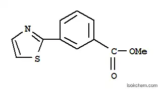 Molecular Structure of 168618-63-1 (METHYL 3-THIAZOL-2-YL-BENZOATE)