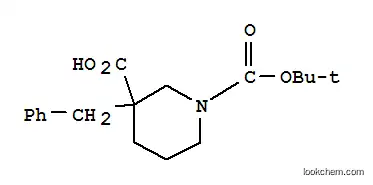 Molecular Structure of 170838-83-2 (1-[(TERT-BUTYL)OXYCARBONYL]-3-BENZYLPIPERIDINE-3-CARBOXYLIC ACID)