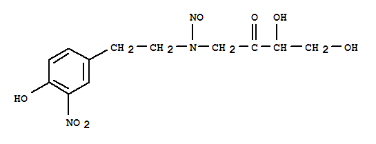 2-Butanone,3,4-dihydroxy-1-[[2-(4-hydroxy-3-nitrophenyl)ethyl]nitrosoamino]-